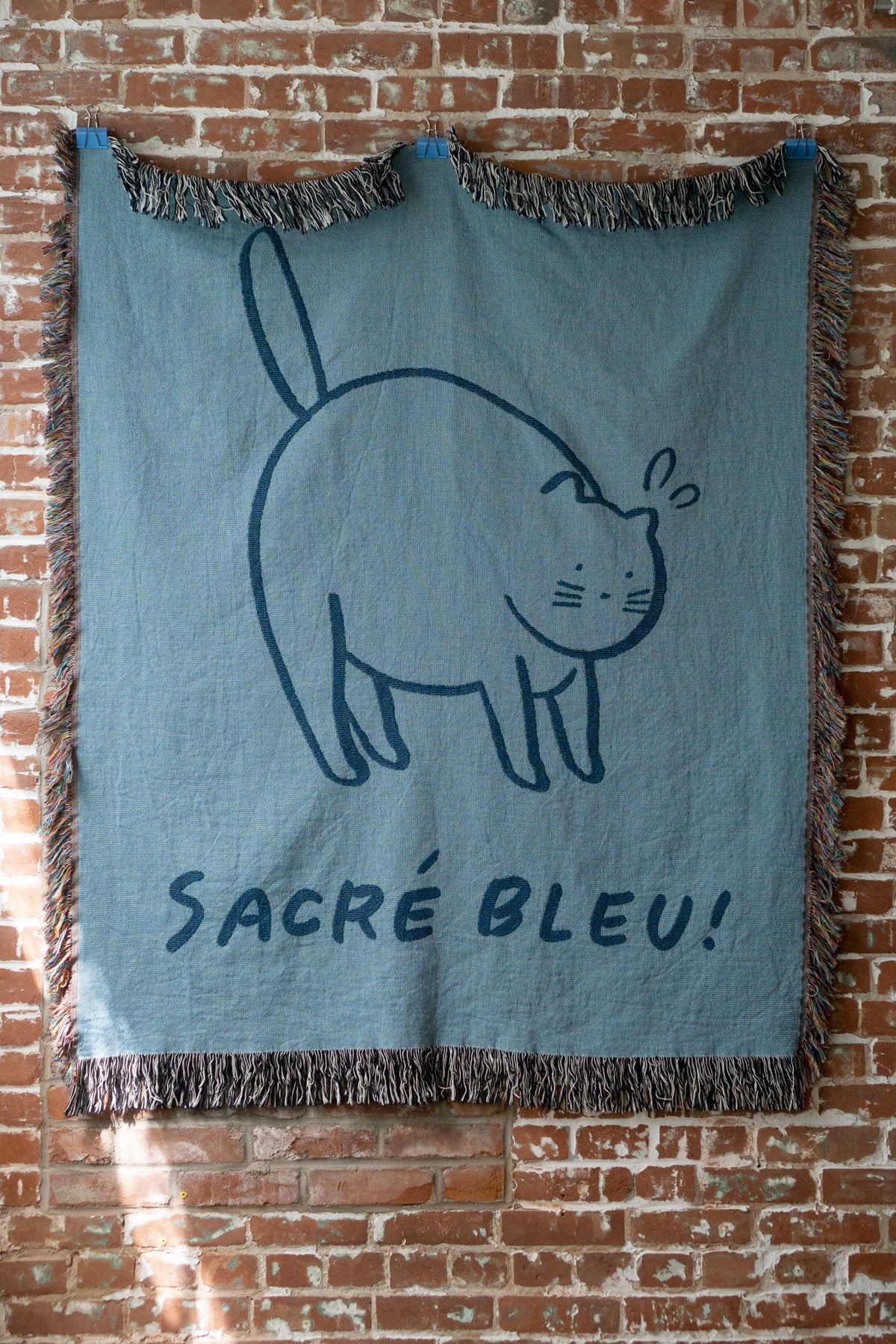 Jeté "Sacré Bleu"