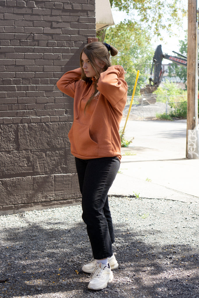 Slowly but Surely (Snail) Hoodie - Terracotta