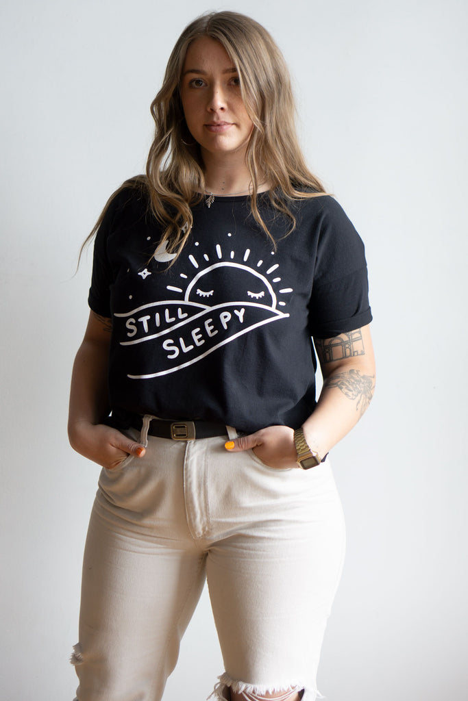 Still Sleepy - Crop Loose Tee