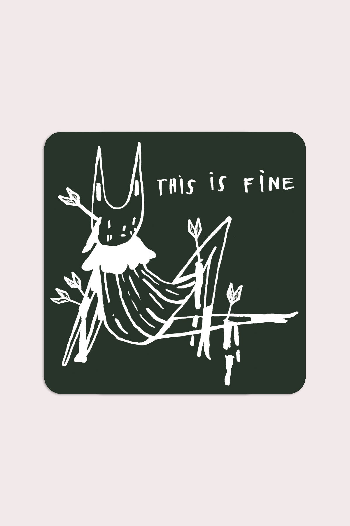 Autocollant 'This is Fine'