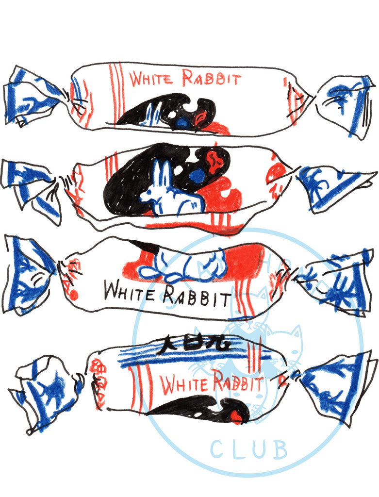 Affiche 'White Rabbit'