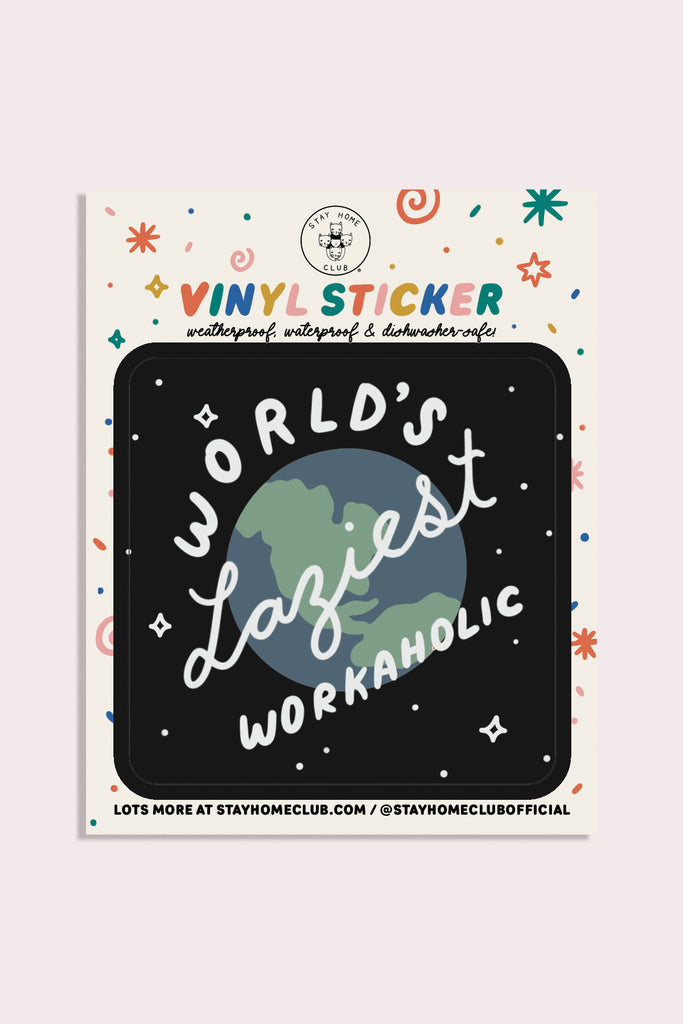 Workaholic Vinyl Sticker